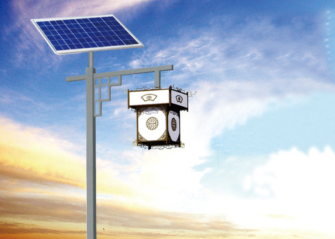Solar Powered Outdoor Lamp Post Lights Pole