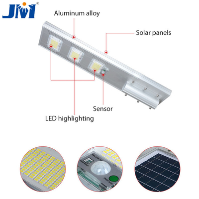 Commercial Solar Square Aluminum Street Light 4 Heads Super Bright 200W 1000x220x50mm