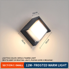 Square Outdoor Waterproof LED Wall Lights Cool White 16x16x10cm Ac85-265v