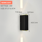 4W 14w Outdoor Waterproof LED Wall Lights 4x12x6mm  8x5.5x16.5mm