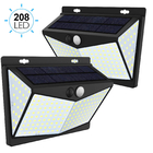 212 Led Solar Motion Sensor Light Garden Wall Lamp Outdoor 1.8w