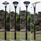 Courtyard Outdoor LED Garden Pole Lights lawn 450mmx390mm E27 Replaceable