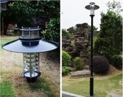 Aluminum Outdoor LED Garden Pole Lights E27 IP65 550mmx550mm