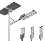 250w Solar Powered Led Street Lights Design 5 Heads Road Light Parking 66x22x9cm