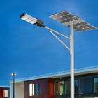 150w Solar Powered LED Street Lights Ip66 Ip67 King Kong 3 Heads 50x22x9cm