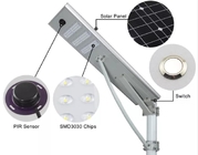 150w Integrated Led Solar Street Light Lifespan 5000h 3 Heads 1000x300x50mm