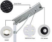 Electric Integrated Led Solar Street Light 200w Ip65 4 Heads 1070x300x50mm