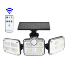 120 Smd Led Outdoor Wall Mounted Solar Led Lights Three Gear Bright Wide Irradiation