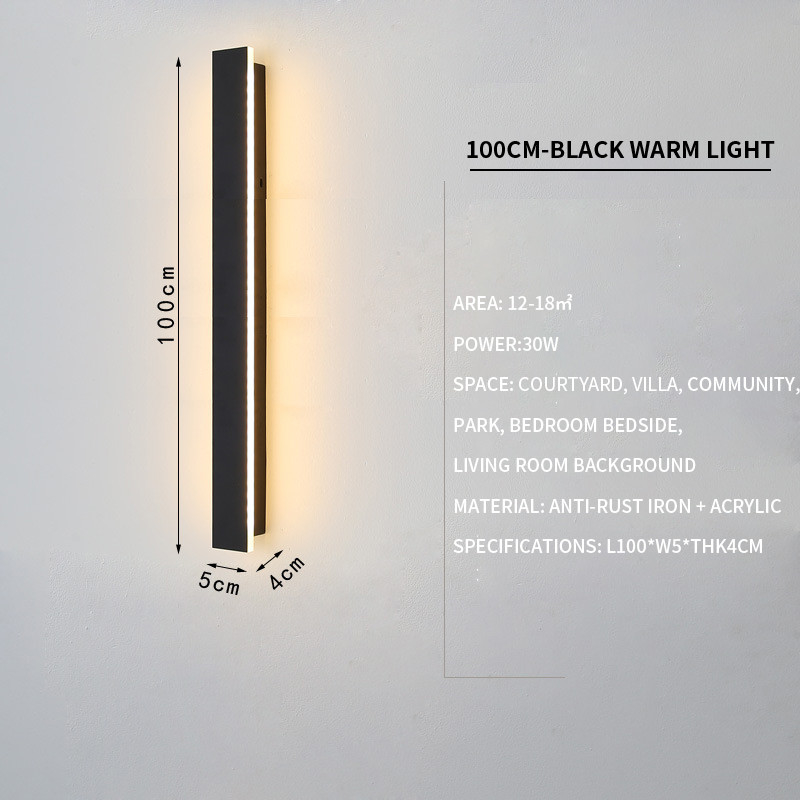 3000K Outdoor Waterproof LED Wall Lights For Living Room 9w 30w 60w 70w
