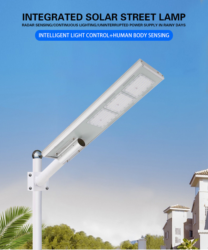 Solar lens  aluminum  street light 3 heads 150W 900x220x50mm