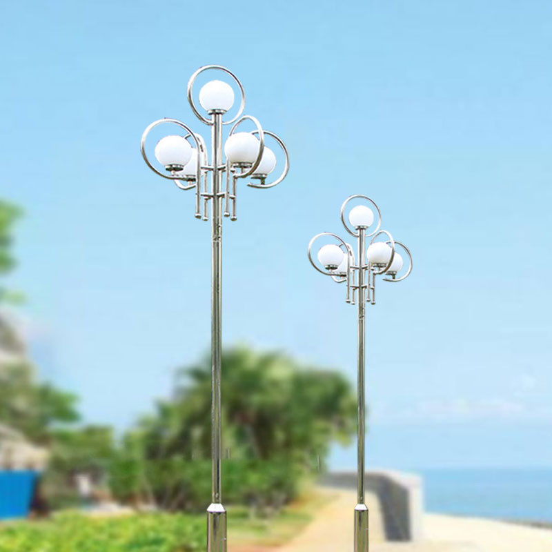 100w 150w 200W Outdoor Garden Street Light Sphere Round 5 Lamp Caps