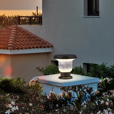 Garden Yard  Solar Led Post Lamp Fixture Light Outdoor 5V 4.5W 26x26x25cm