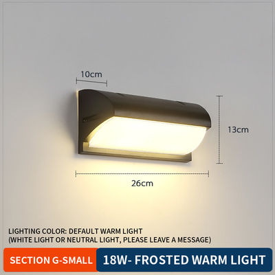 18w 30w 50w Outdoor Waterproof LED Wall Lights Interior 38x15x14cm
