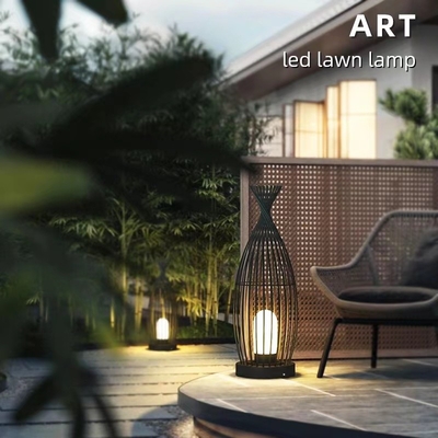 Pole LED Lawn Lights Iron Acrylic 200x550mm E27 220v Creative Garden Villa Garden Landscape
