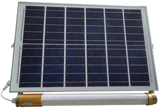 300w Solar Panel Fluorescent Light Fixtures T12 350x450mm 6V 20W Slim Die Casting Aluminium